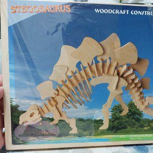 Stegosaurus 3D Puzzle Woodcraft Construction Kit Home School Art Project J002